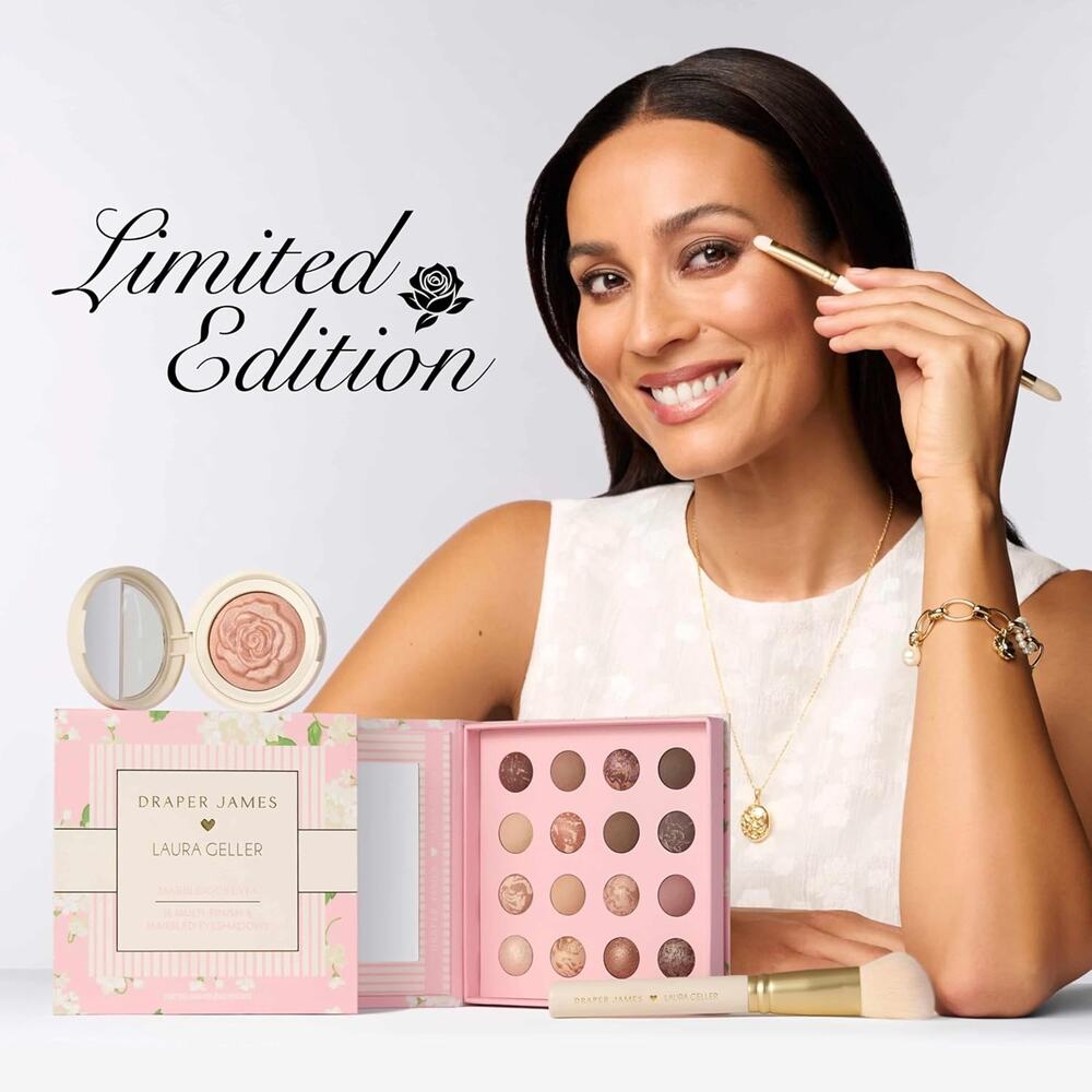 Laura Geller Dual-Ended Eyeshadow Brush Limited Edition Draper James Design - Picture 7 of 8